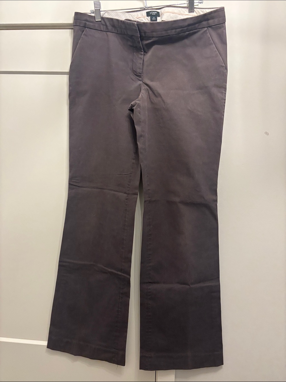 J. Crew Flare Jeans in Dark Brown